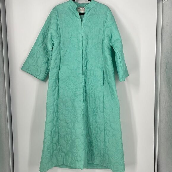 Vintage I Magnin Quilted Dressing Gown SZ M - Picture 1 of 11